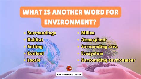 Another word for environment - Environmental Stewardship synonyms - 497 Words and Phrases for Environmental Stewardship. environmental protection. environment management. management of the environment. animals protection. art of conservation. biodiversity protection. biological diversity conservation. biotope protection. 